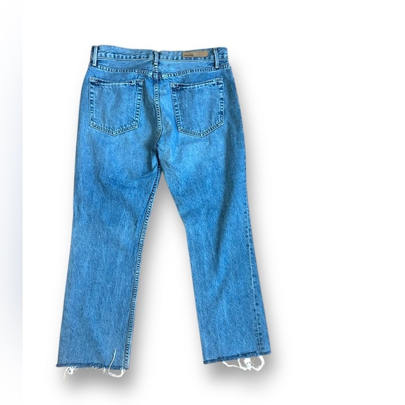 Grlfrnd Tatum Crop Jeans in Late Night Raw Hem Mid Rise Revolve size 29 - Picture 8 of 13